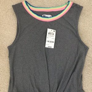 EPIC THREAD knit top girl size XL gray NWT retail $20 Macy’s